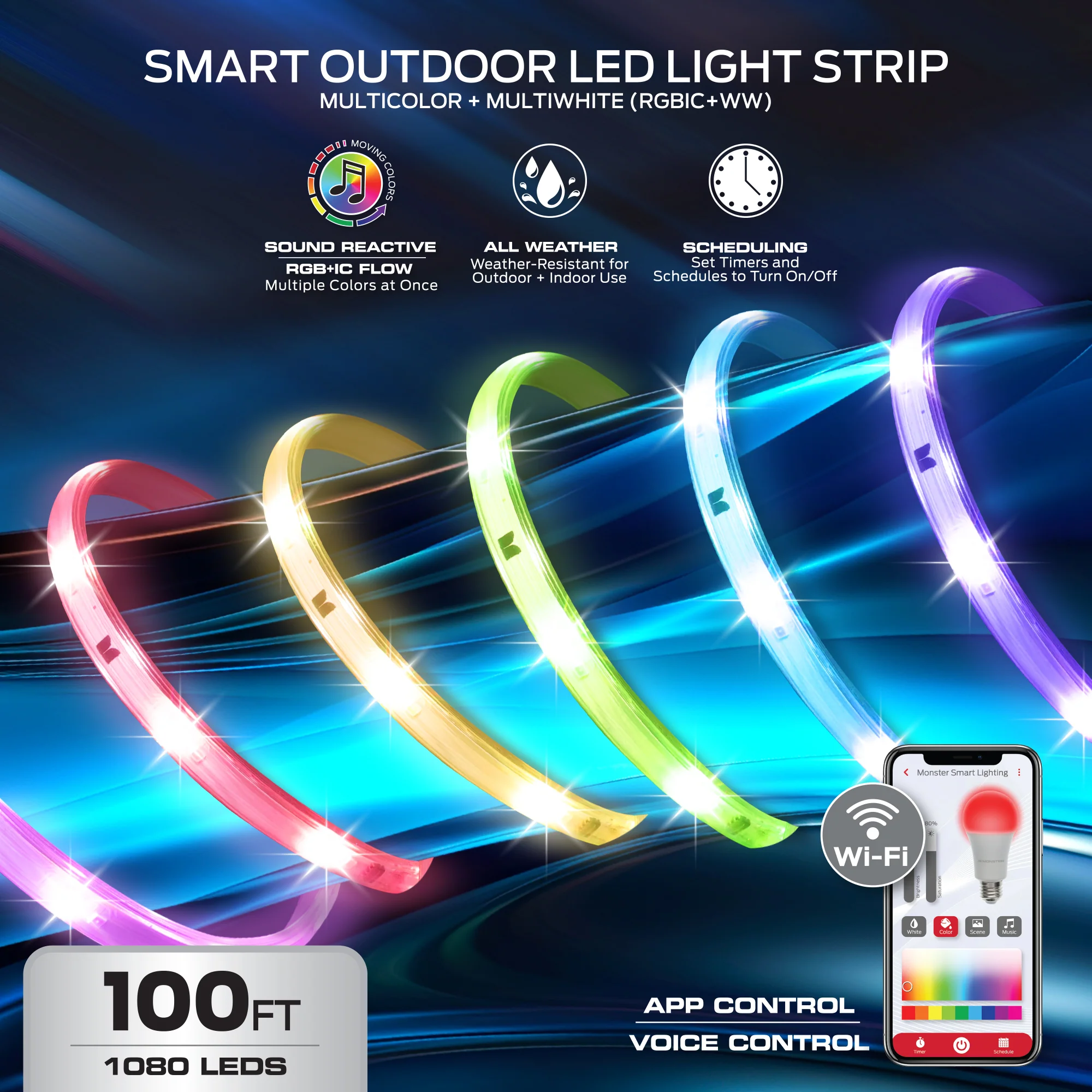 100Ft Outdoor Light Strip - Image 5