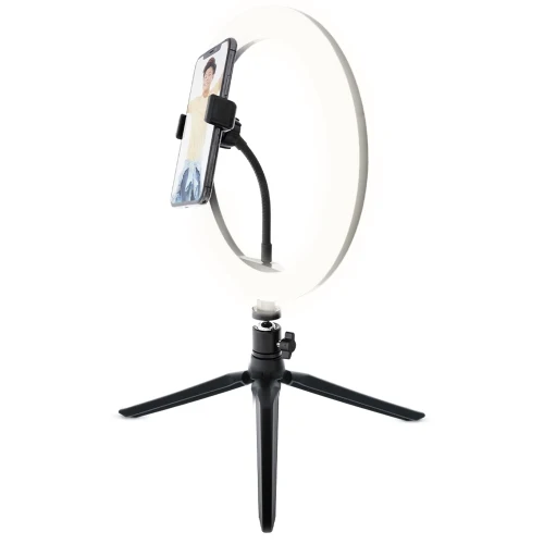 12 inch Multi White LED Ring Light, Clip-on Phone Mount, Live Videos, Vlogging - Image 6