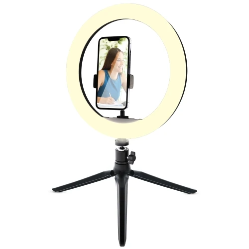 12 inch Multi White LED Ring Light, Clip-on Phone Mount, Live Videos, Vlogging - Image 7