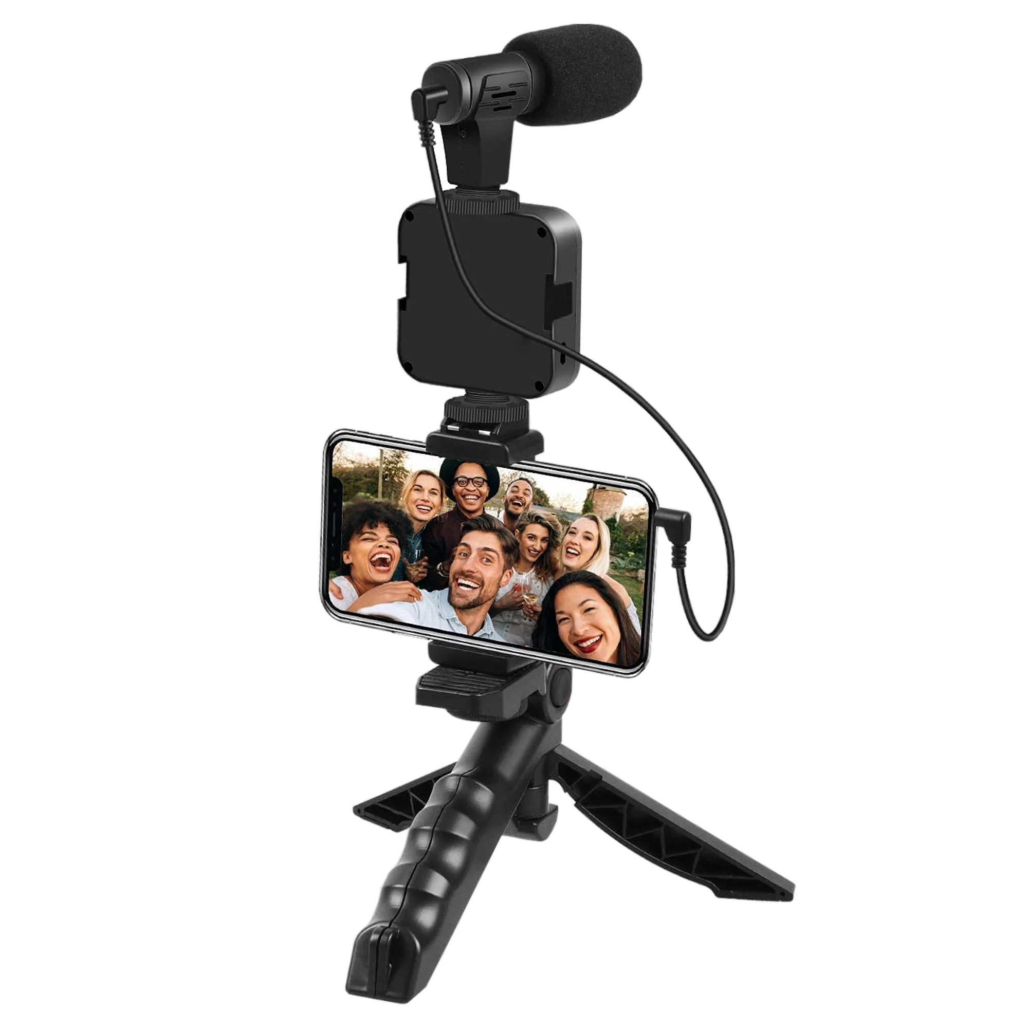 Smartphone LED Video Recording Mount, for Vlogging/Live Streams/Social Media - Image 3
