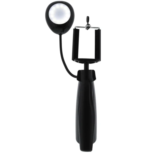 2-in-1 Dimmable Selfie Light Mount, Handheld or Fixed Tripod, 3 White Settings - Image 4