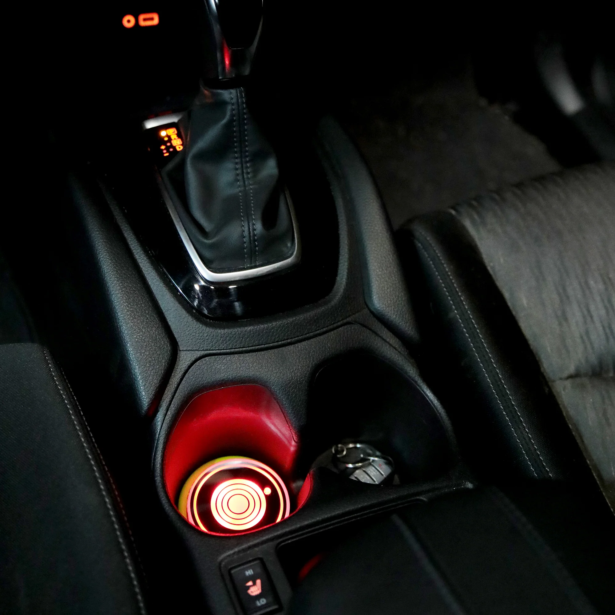 2 pack Multi-Color LED Cup Holder Sensor Lights, Coaster Rechargeable - Image 3