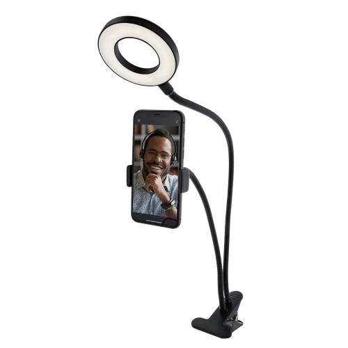 3.5 inch Multi White LED Ring Light, Clip-on Phone Mount for Vlogging - Image 6