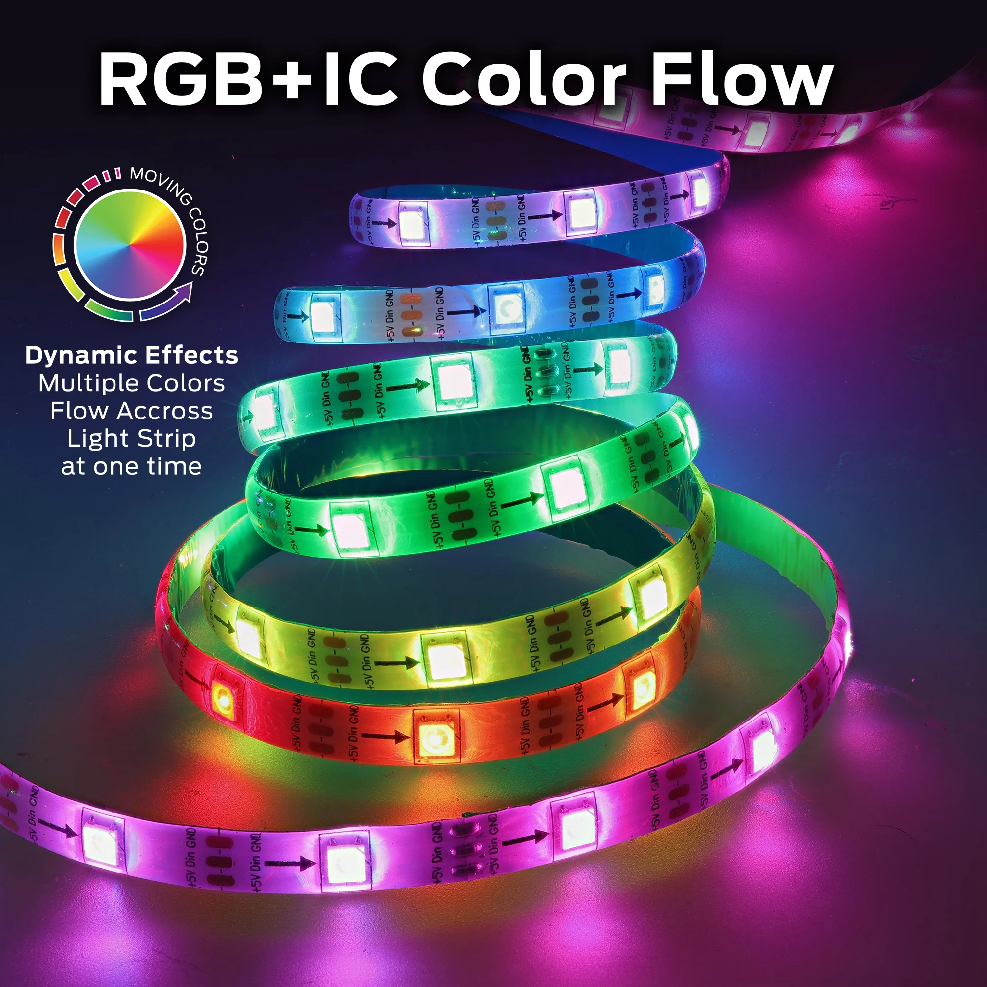 Smart Sound Reactive Color Flow Indoor LED Light Strip, Razer Chroma - Image 3