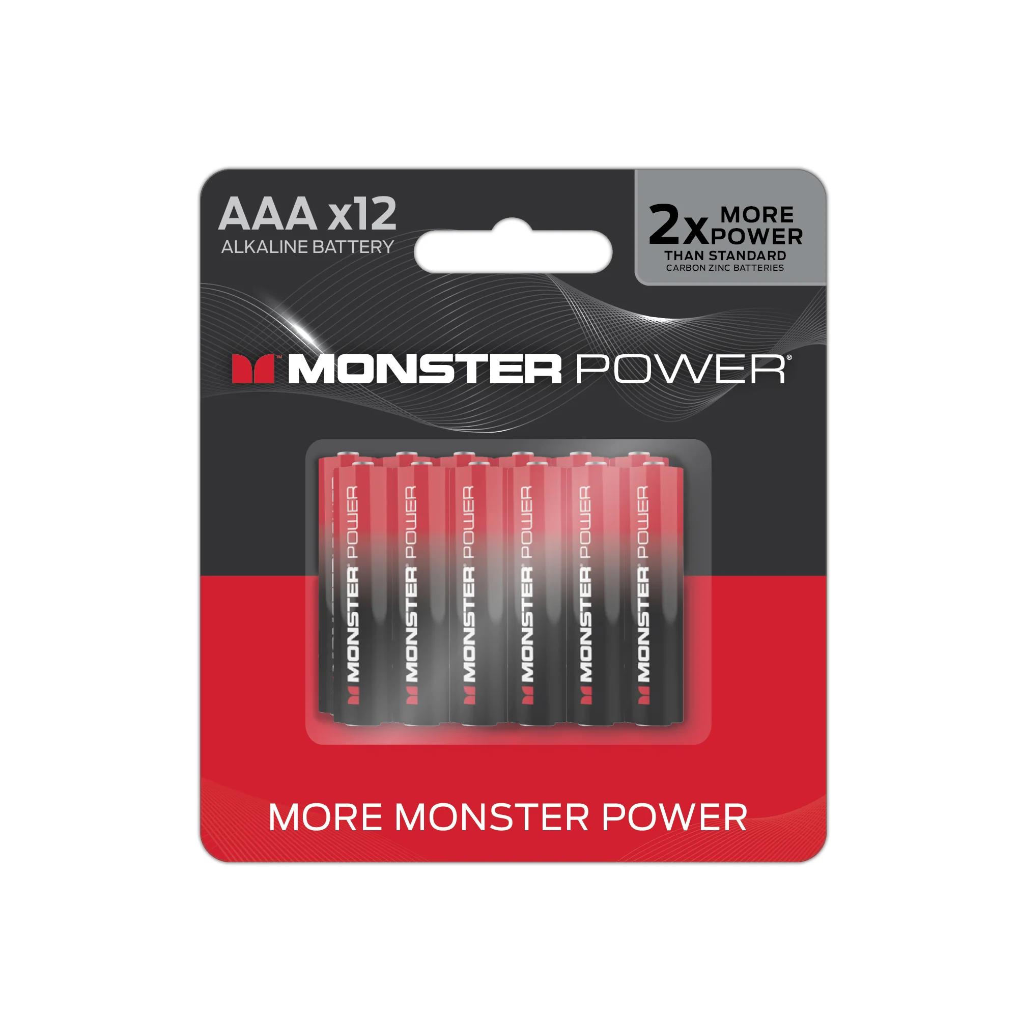 Monster Power AAA Alkaline Batteries, 1.5V LR03 Triple A Battery, Long-Lasting Leak-Resistant Power for Remotes, Toys, Flashlights & Wireless Devices (12) - Image 7