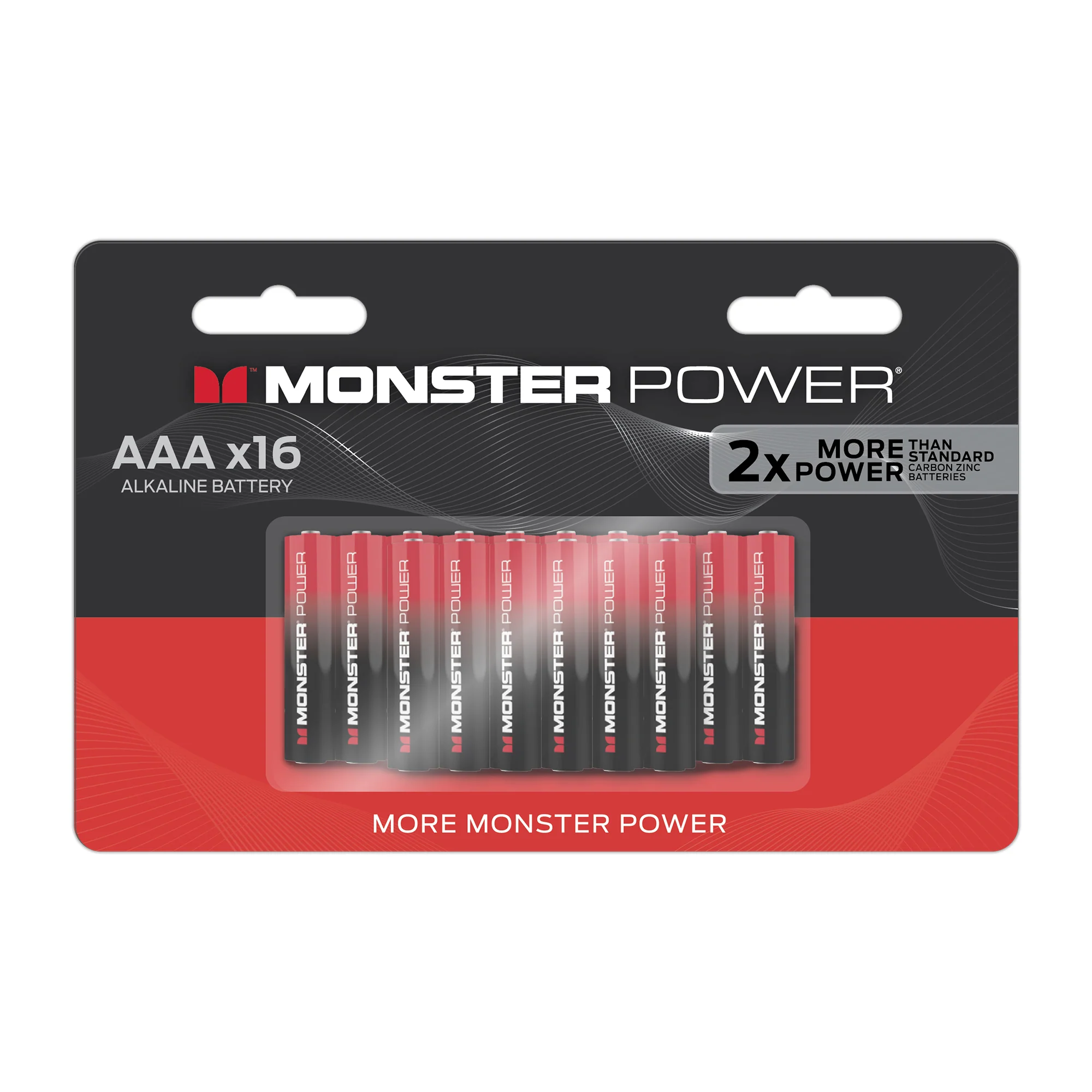 Monster Power 16 AAA Alkaline Batteries, 1.5V LR03 Triple A Battery, Long-Lasting Leak-Resistant Power for Remotes, Toys, Flashlights & Wireless Devices - Image 7