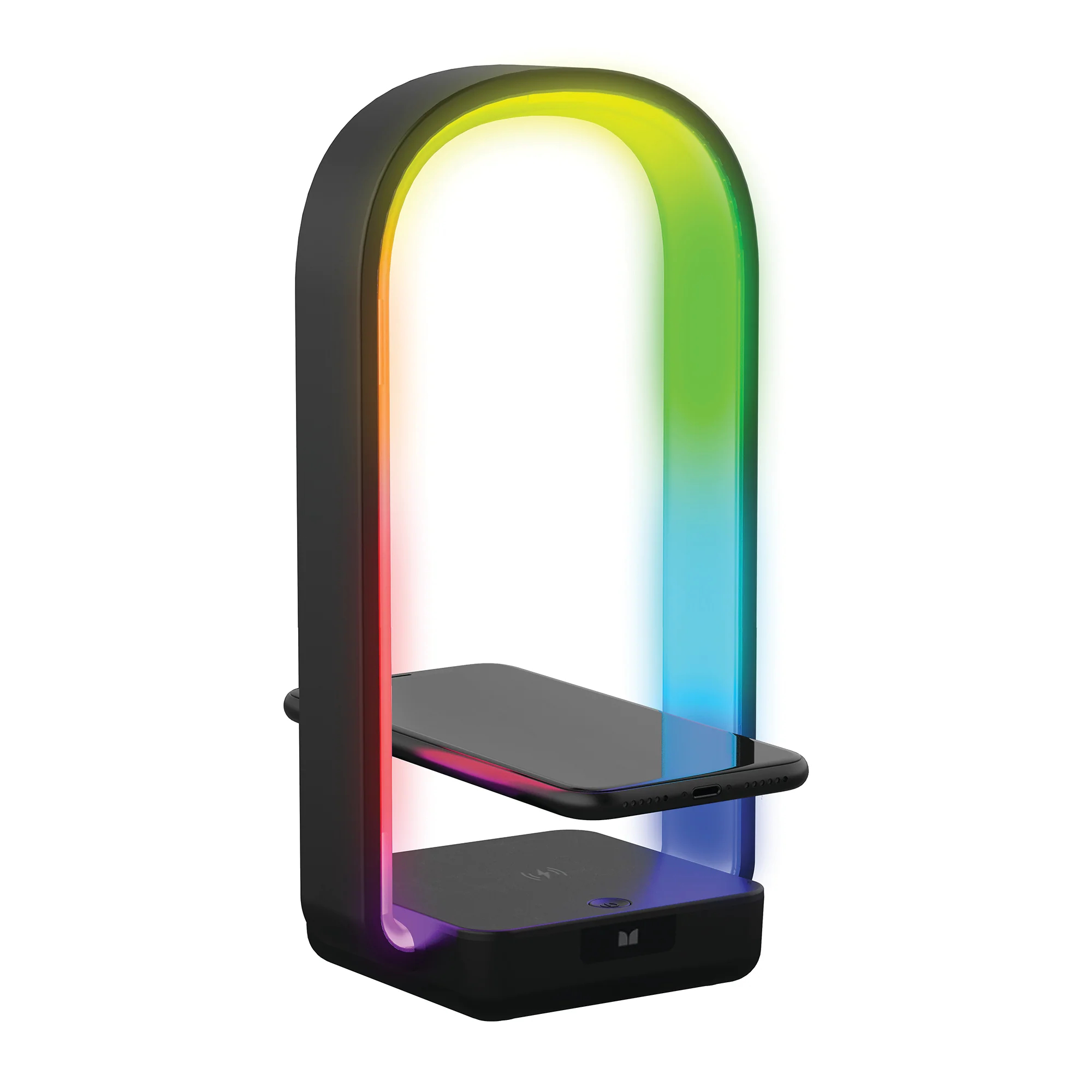 Wireless 10W Sound Reactive LED Arc Light Lamp Charging Station, Remote Control - Image 5