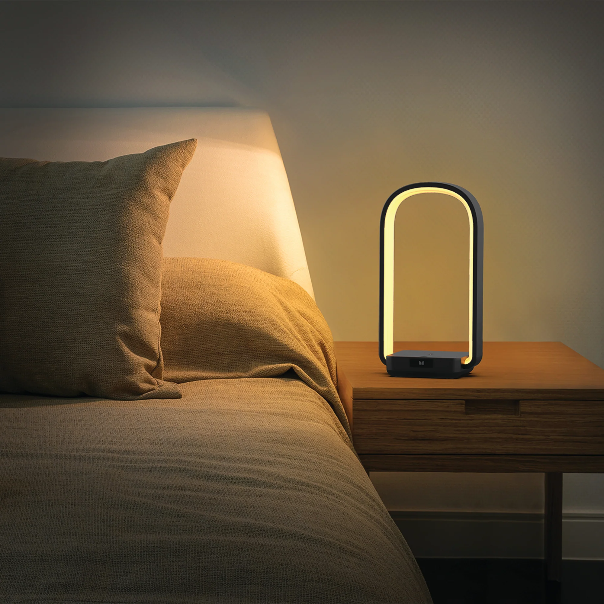 Wireless 10W Sound Reactive LED Arc Light Lamp Charging Station, Remote Control - Image 7