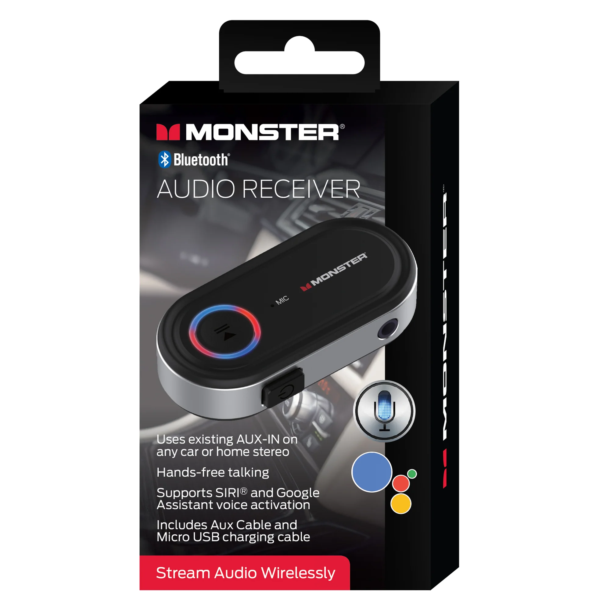 Bluetooth Audio Receiver with Voice Assistant Support, 3.5mm port