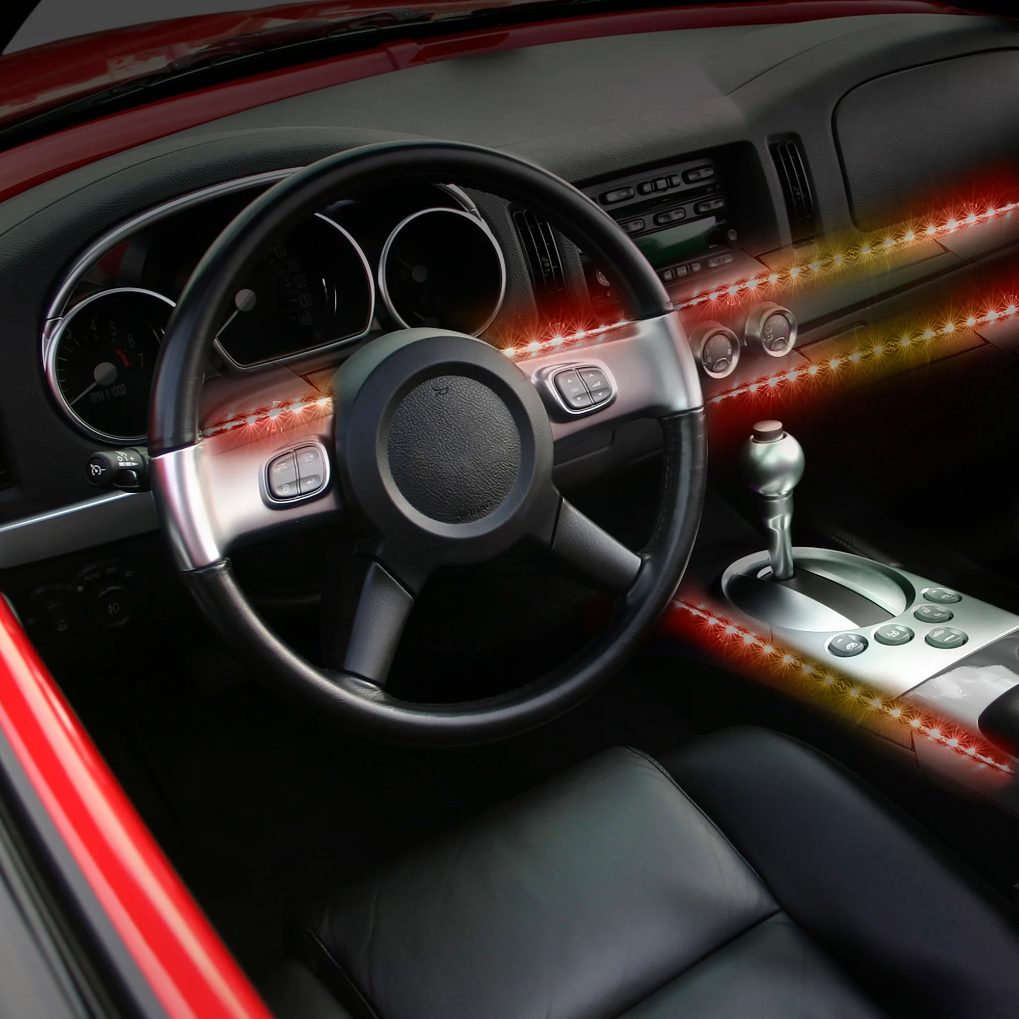 2-Pack Bluetooth Car Interior LED Accent Lights - Image 3