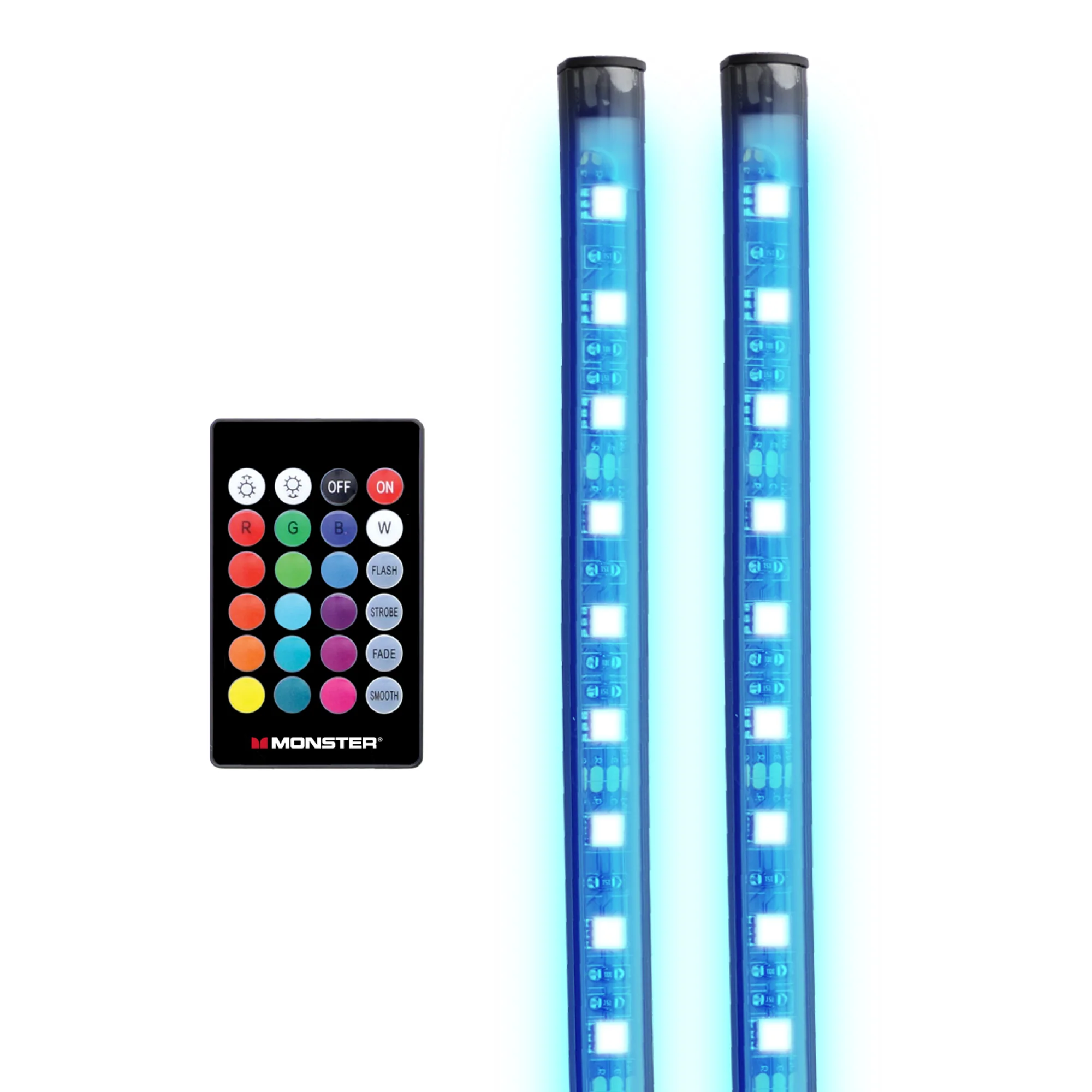 2-Pack Bluetooth Car Interior LED Accent Lights - Image 9