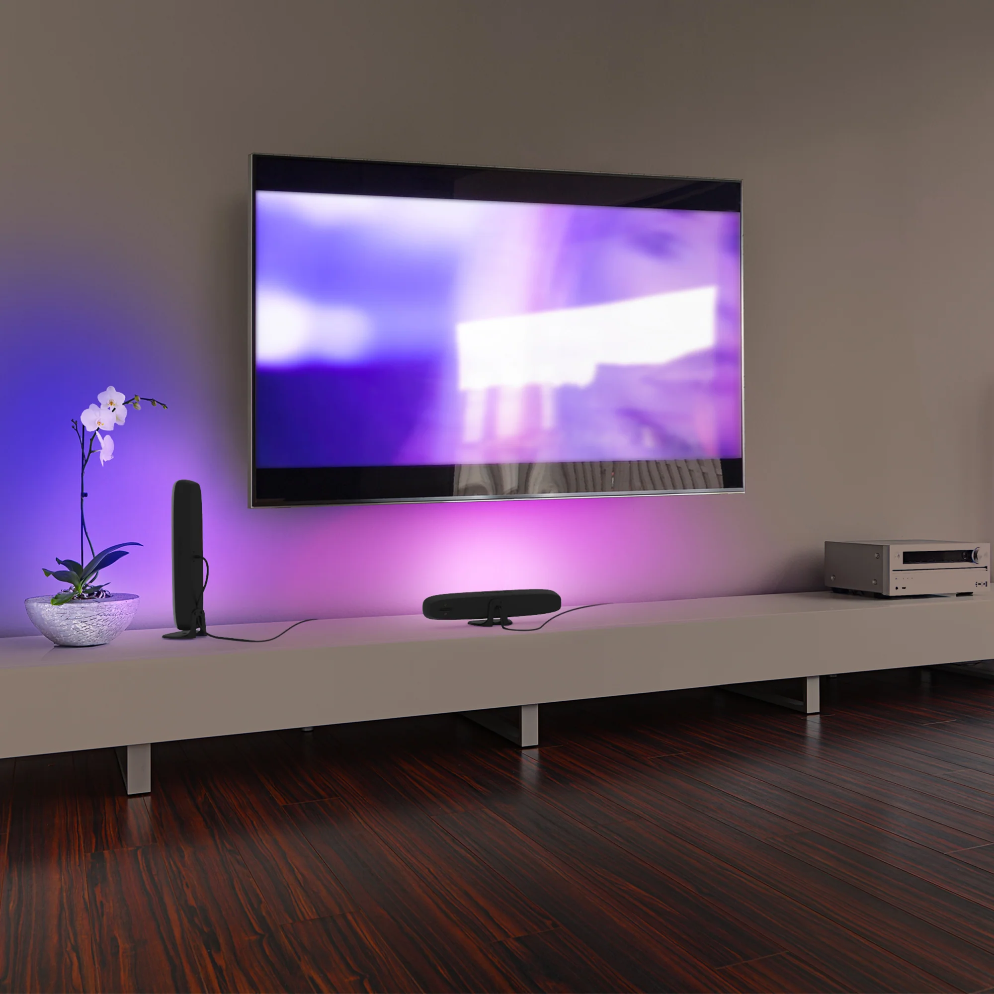 Bluetooth Multi-Color Multi-White LED Light Bar with Multi-Position Base, Mobile App and IR Remote Control - Image 4