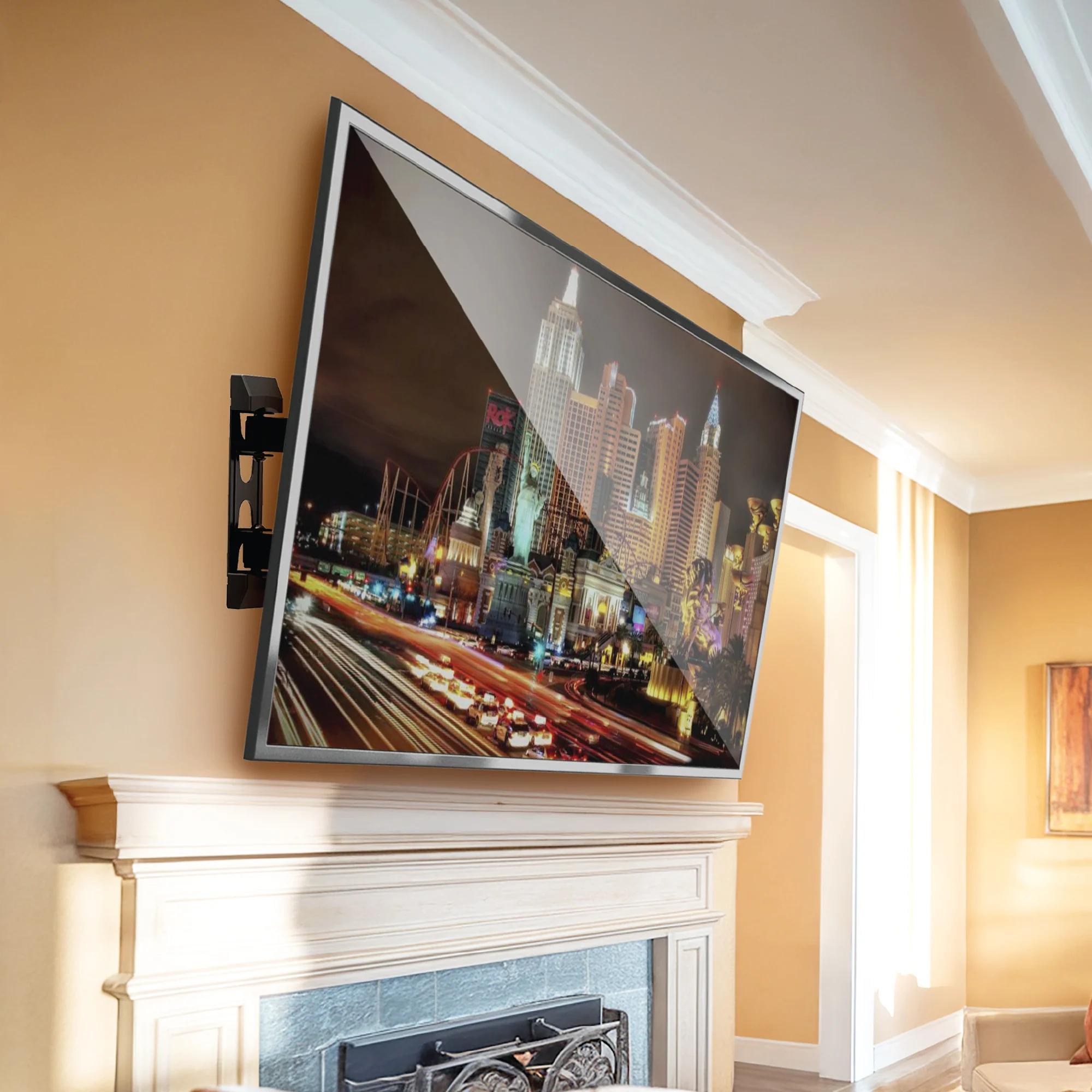 Monster Full Motion TV Mount for 32”-80” TVs up to 88 Lbs., Flat Panel Swivel & Tilt Television Mount - Image 2