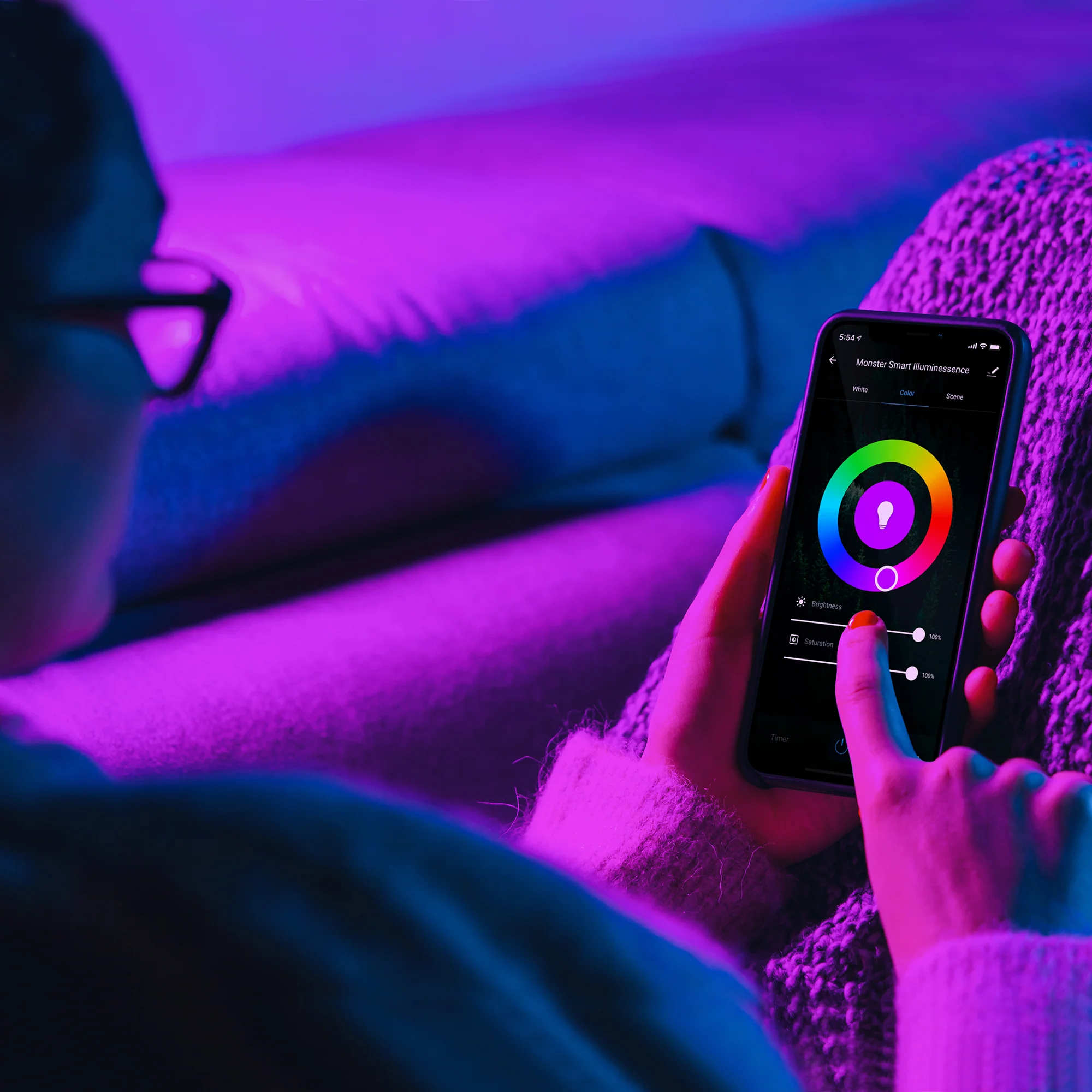 Smart LED Room Kit with Light Bulb and Light Strip - Image 3