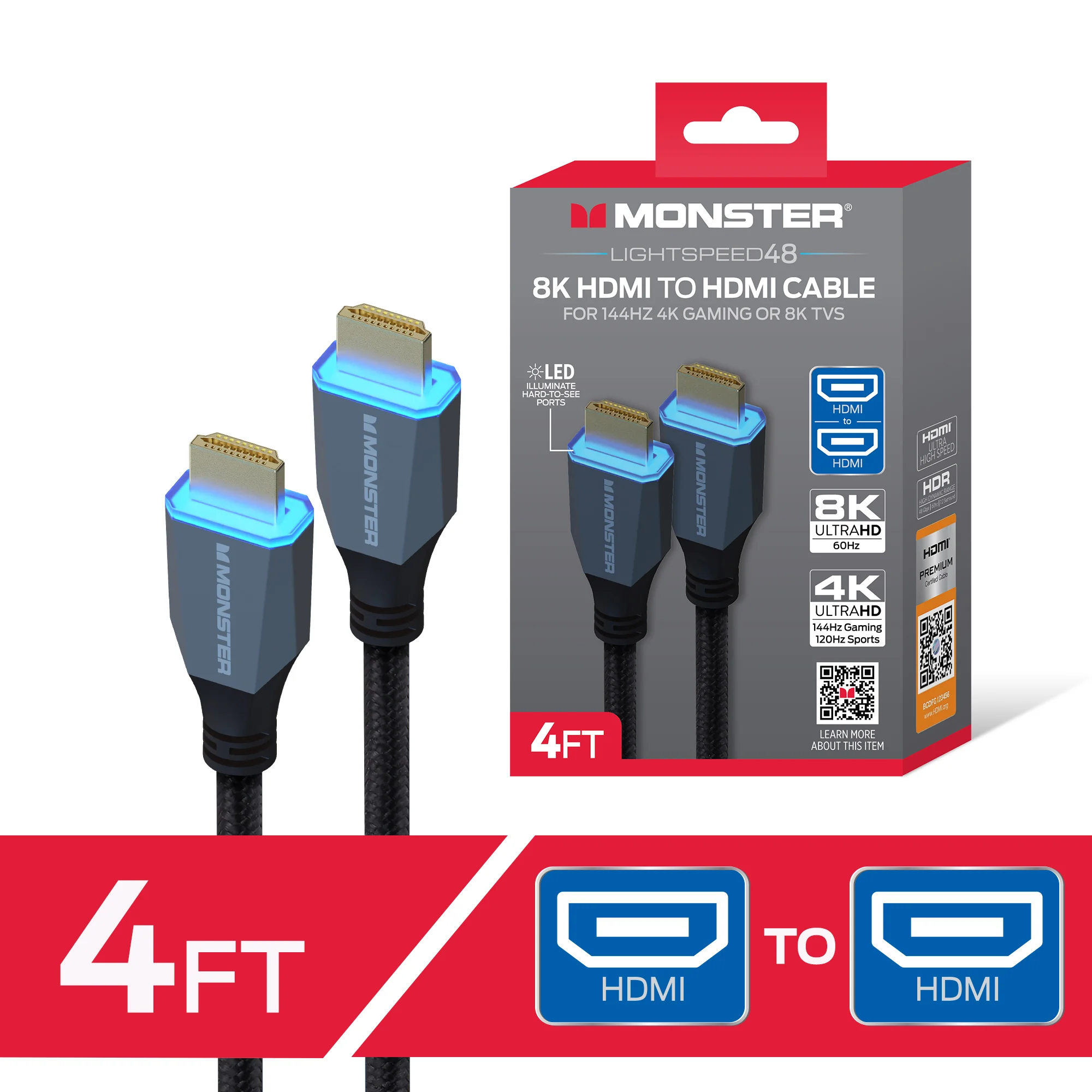 Monster 8K HDMI Cable 4ft - Image 9