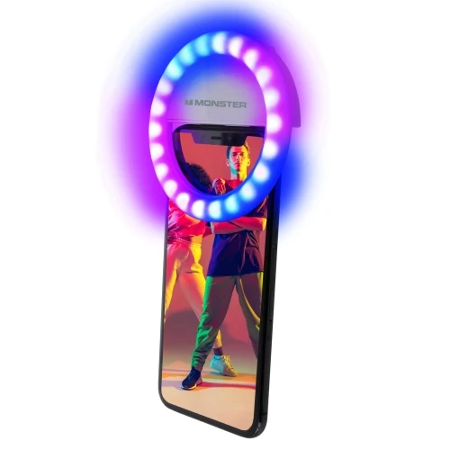 Selfie Light Clip, For Smartphones/Laptops/Tablets, 15 Color Modes - Image 3