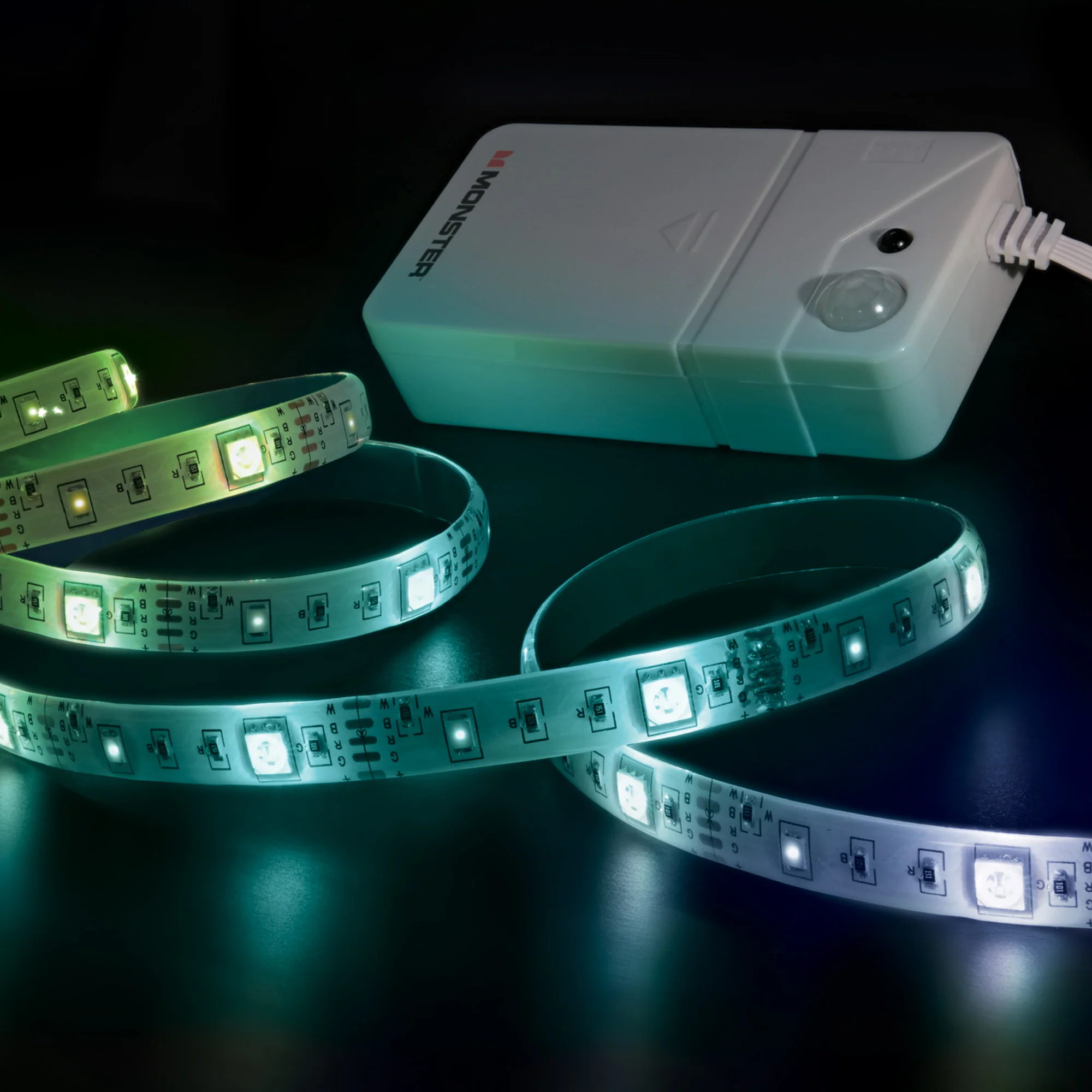 Motion Activated 6.5ft Multi-Color LED Light Strip, Multi-White Remote Control - Image 5