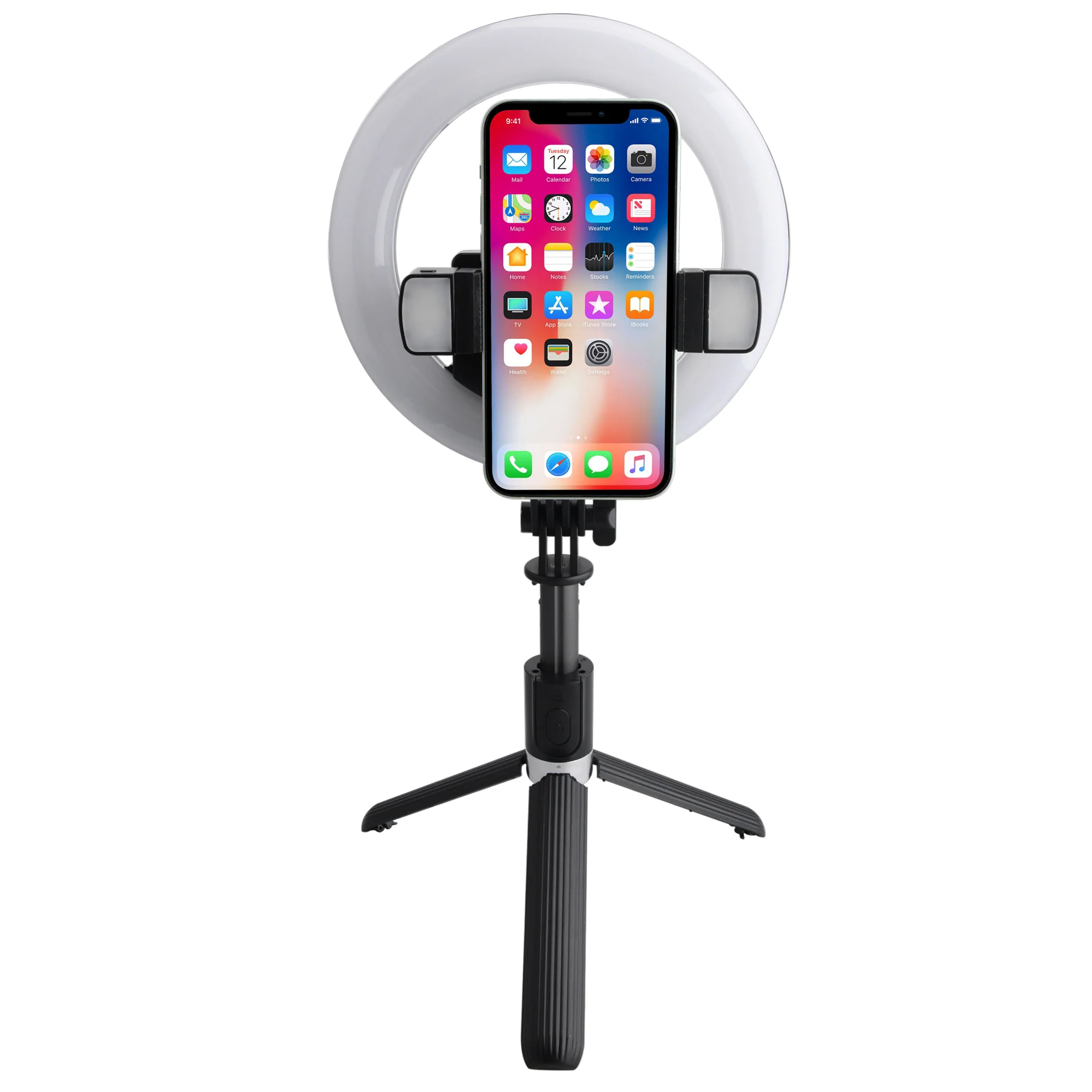Multi-White 7” LED Ring Light, Phone Mount - Image 3