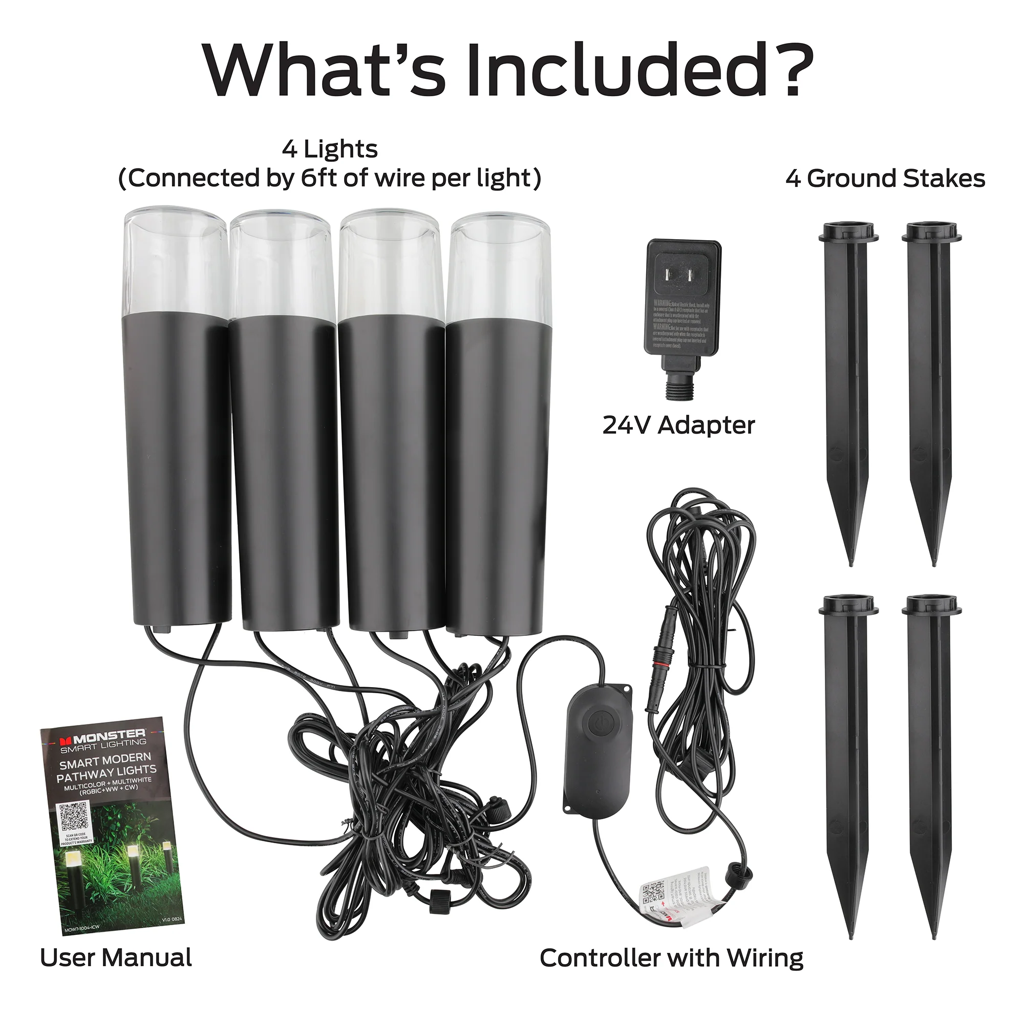 Smart Sound Reactive Pathway LED Lights, 4 Individually Controlled Dimmable LEDs, IP66 Water & Weather Resistant - Image 8