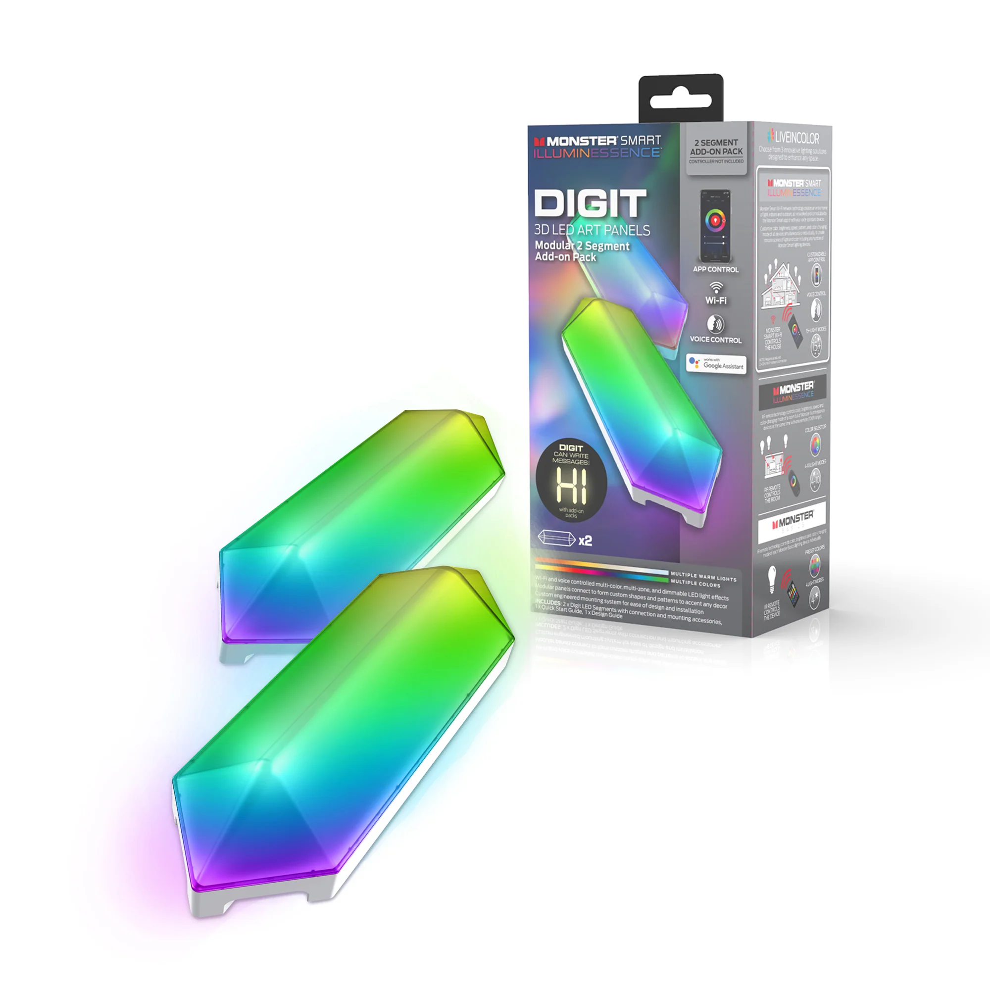 Smart Wi-Fi 3D 3-Segment Digit LED Art Panel Starter Kit - Image 10