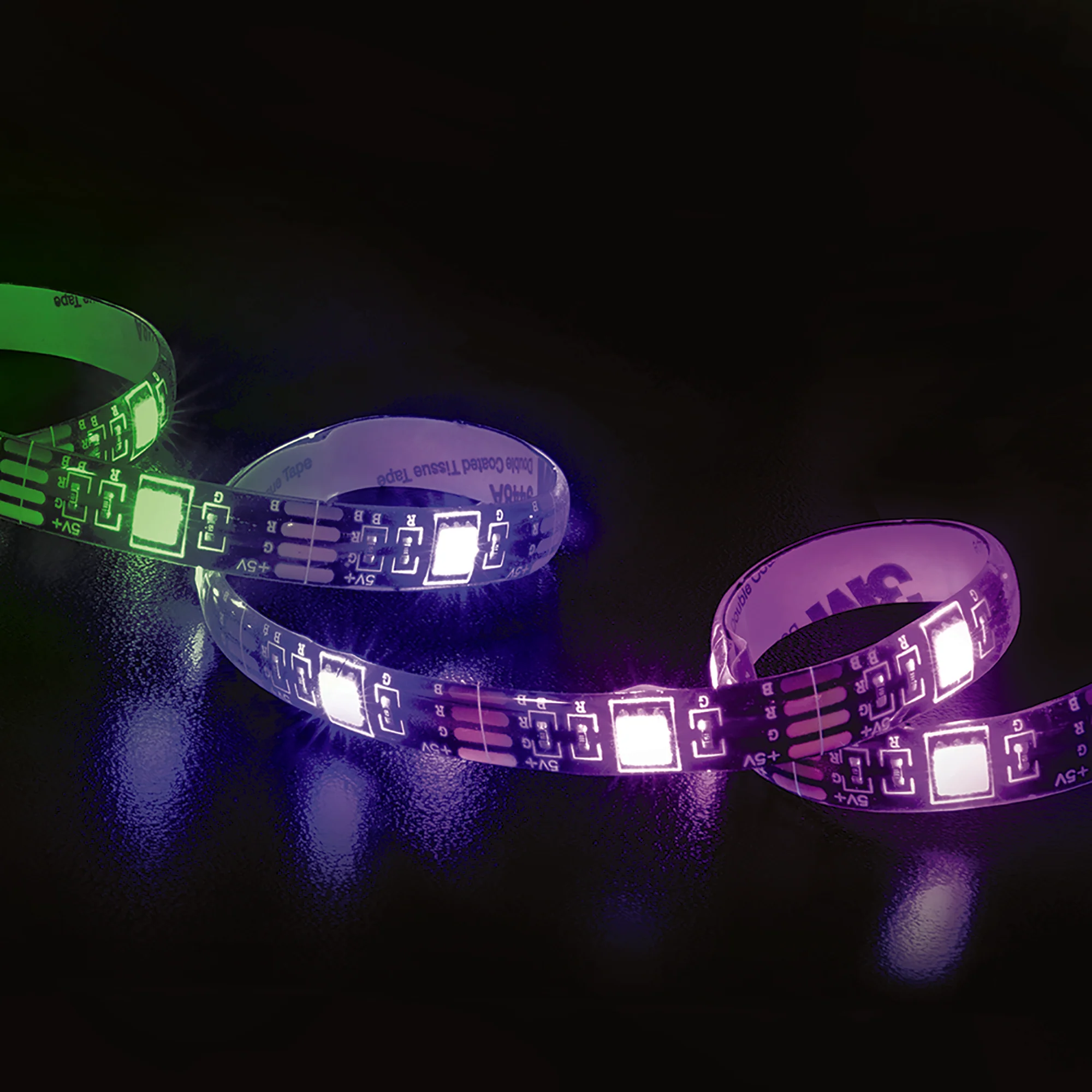 Sound Reactive 6.5 ft Multi-Color LED Light Strip, Remote Control - Image 4